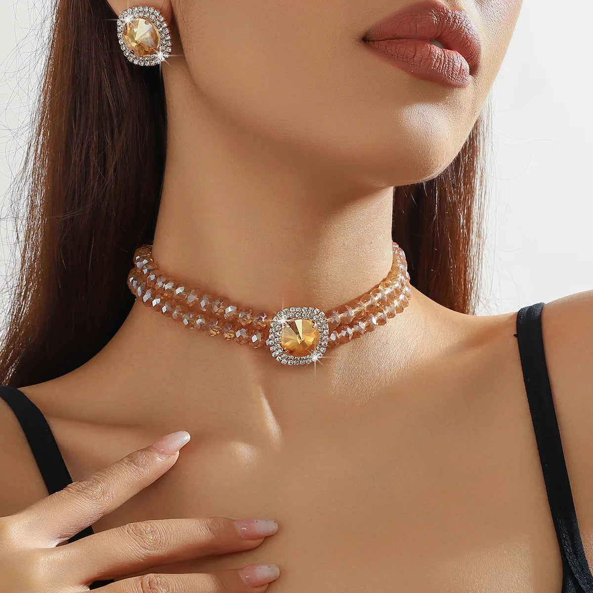 2/3/4pcs Earrings Set Necklace Ring Bracelet Jewelry Set Bridal Wedding Banquet Accessories Fashionable Women Party Holiday Gift
