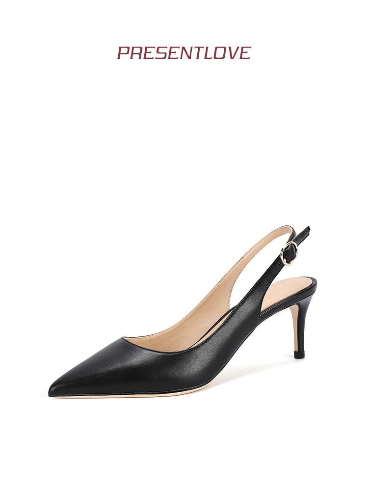 elegant heeled sandals summer Heels for women luxury Leather Matte High Heels Women High Slippers Party Dress Ladies Prom Shoes