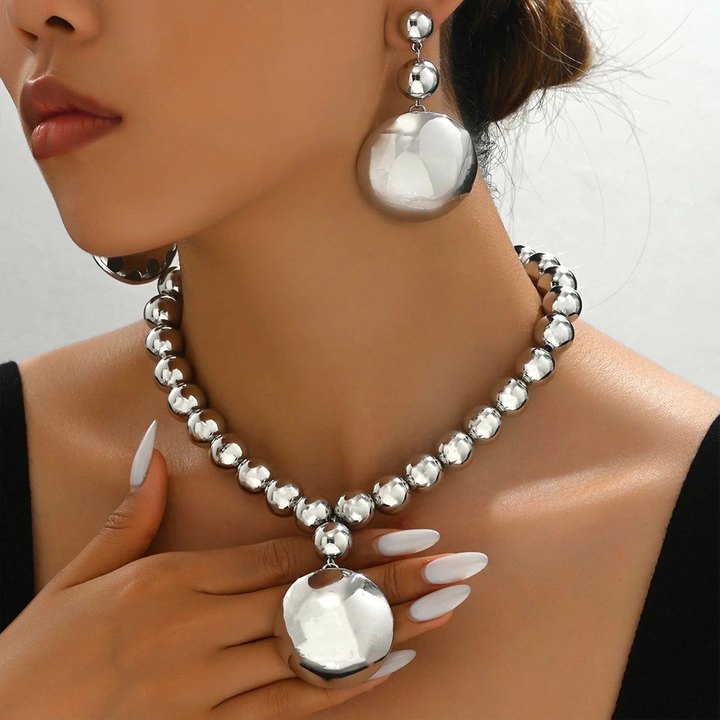 2/3/4pcs Earrings Set Necklace Ring Bracelet Jewelry Set Bridal Wedding Banquet Accessories Fashionable Women Party Holiday Gift